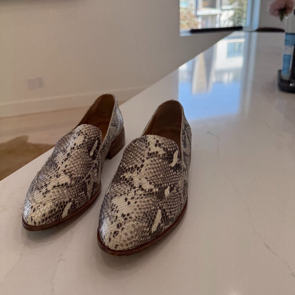 Madewell Snakeskin Loafers